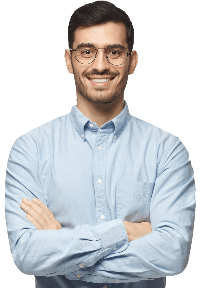businessman standing with crossed RGT9RF4 1