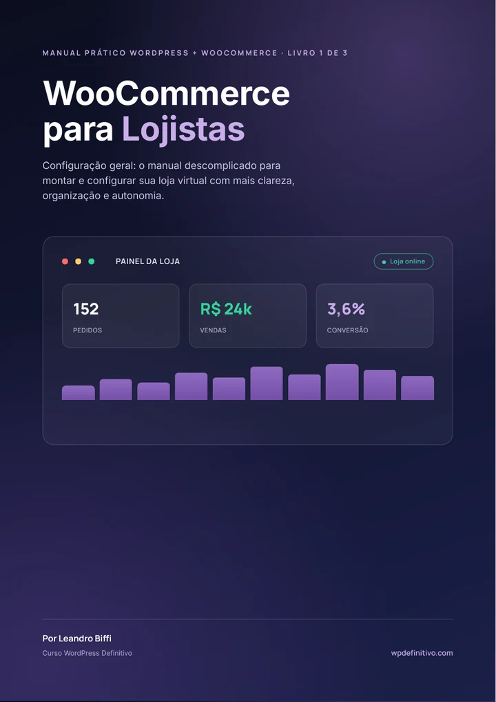 Capa do livro WooCommerce para Lojistas: Configura&ccedil;&atilde;o geral