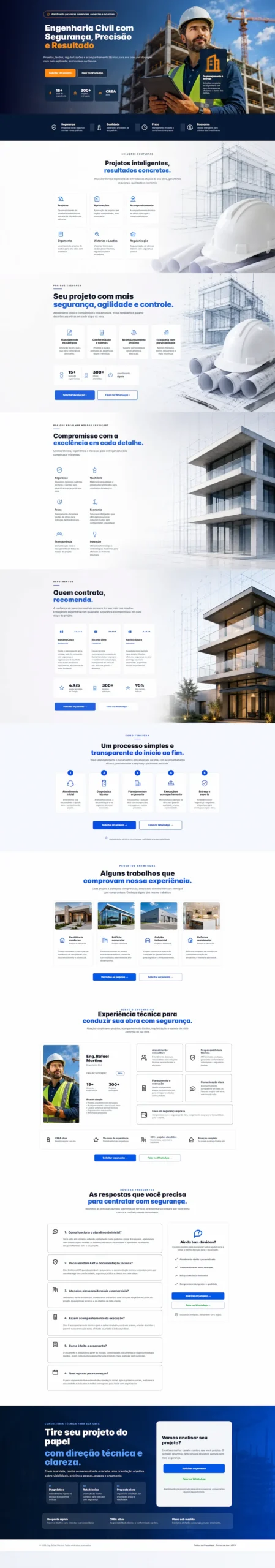 Landing Page - Engenheiro Civil V1
