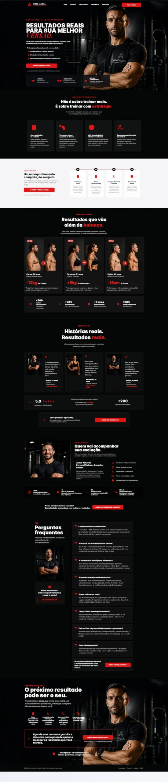Landing Page - Personal Trainer V1