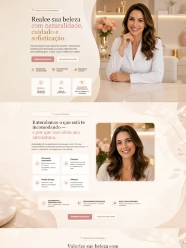 Landing Page - Clínica de Estética V1 – Capa