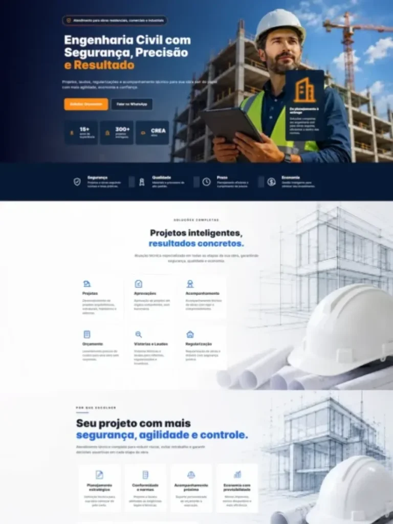 Landing Page - Engenheiro Civil V1 – Capa