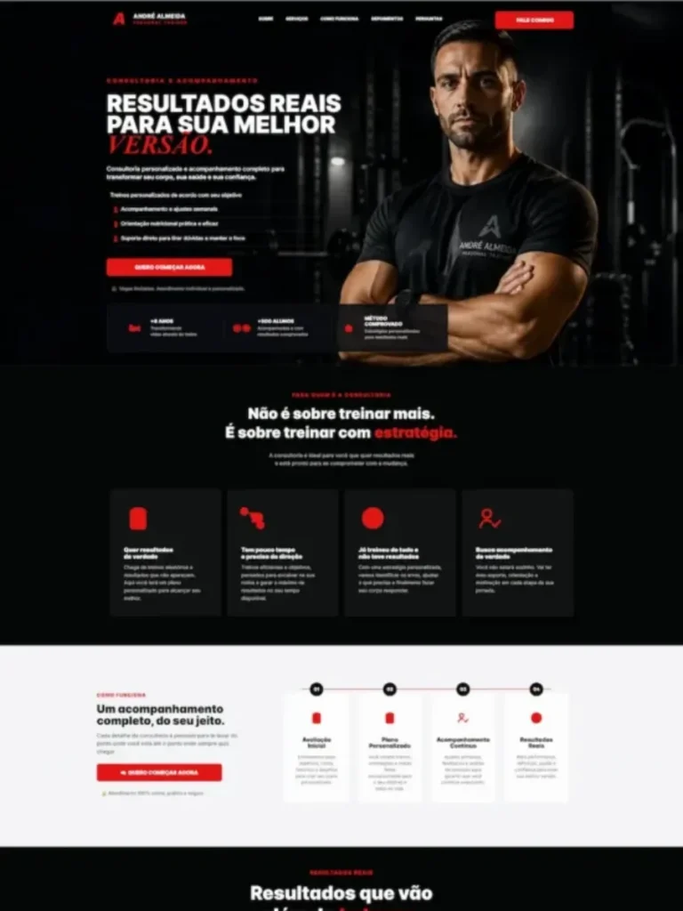 Landing Page - Personal Trainer V1 – Capa