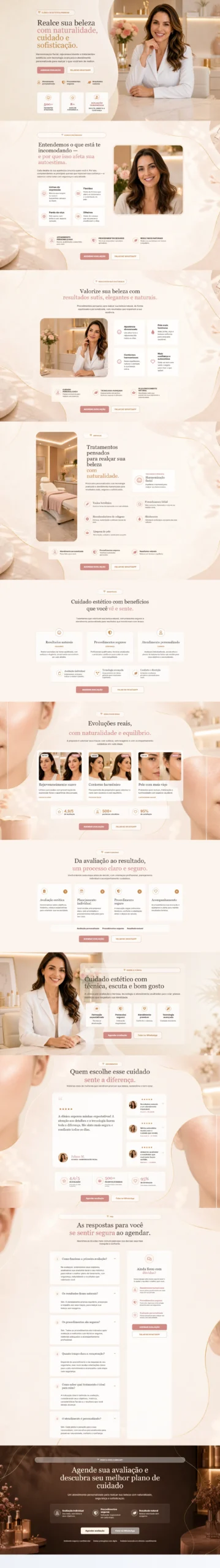 Landing Page - Clínica de Estética V1